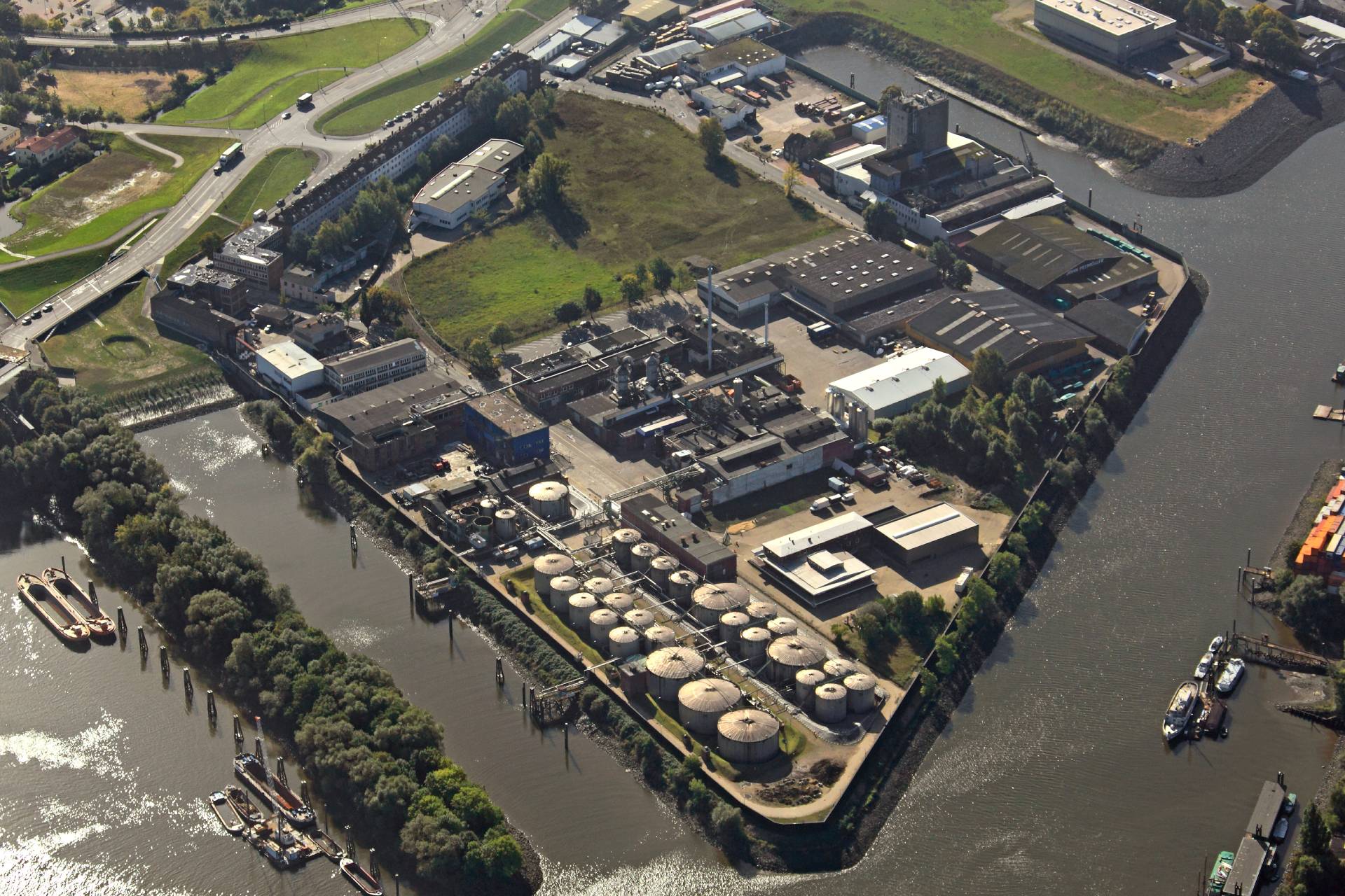 Aerial picture of a Hywax Plant